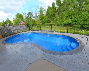 Inground pool in backyard 2