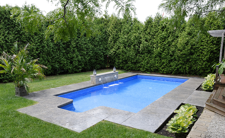 Rectangular shaped pool