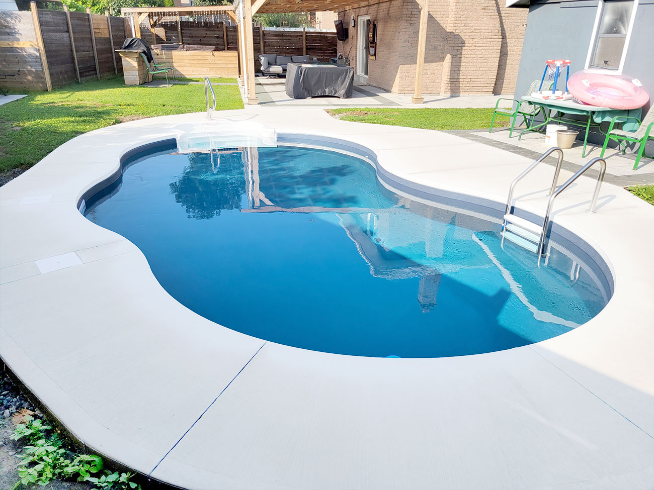 Affordable backyard pool package